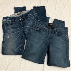 2 pairs Paige skinny Jeans 🔥
